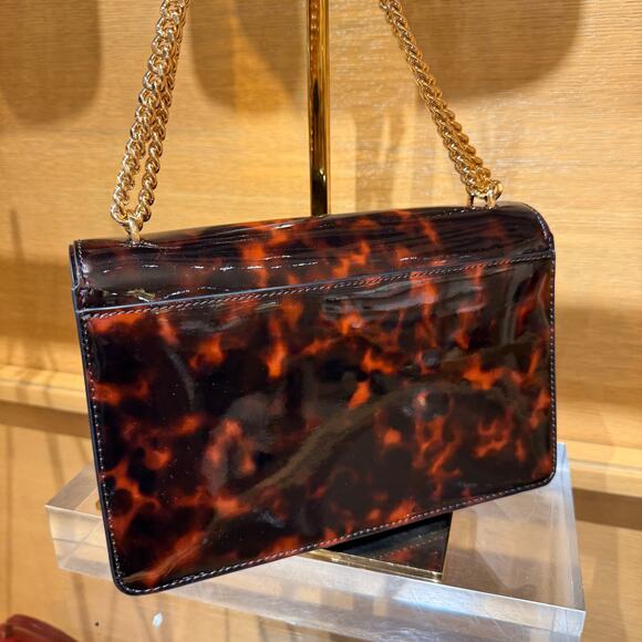 Best Price‼️Tory Burch Emerson Adjustable Shoulder Bag 165964 Tortoise $598 - Picture 13 of 16